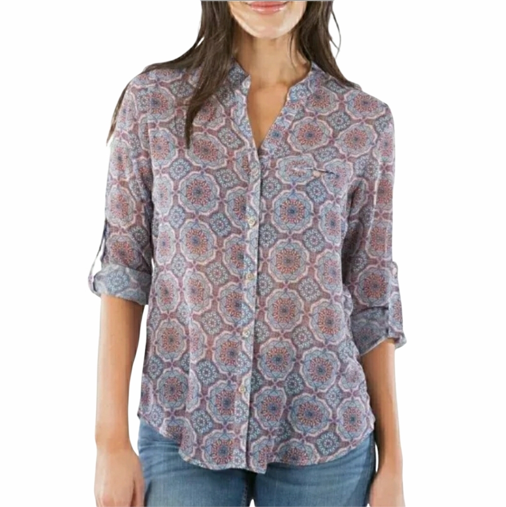 KUT from the Kloth Jasmine Champagne Button Shirt